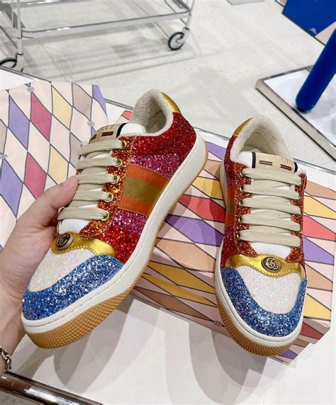 gucci glitter sneakers fake|Gucci inspired sneakers.